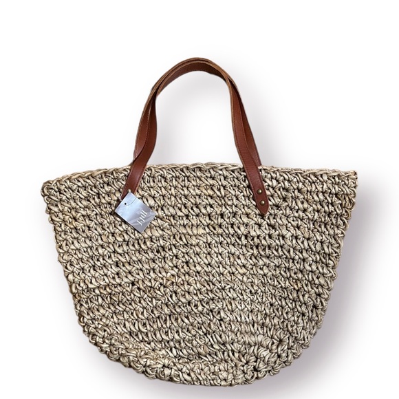 J. Jill Bags Nwt J Jill Woven Straw Market Tote Bag Os Poshmark